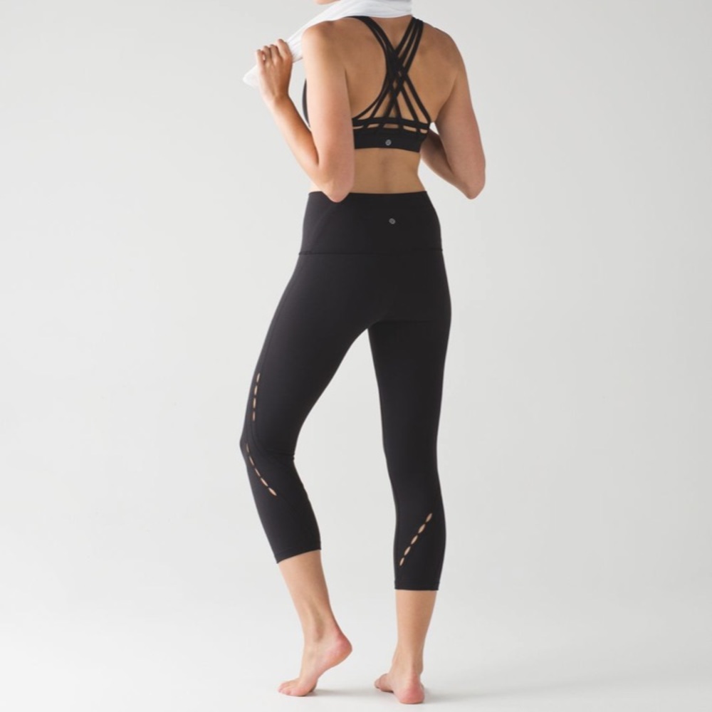 Lululemon Wunder Under Crop (Hi-Rise) PEEK SZ 6